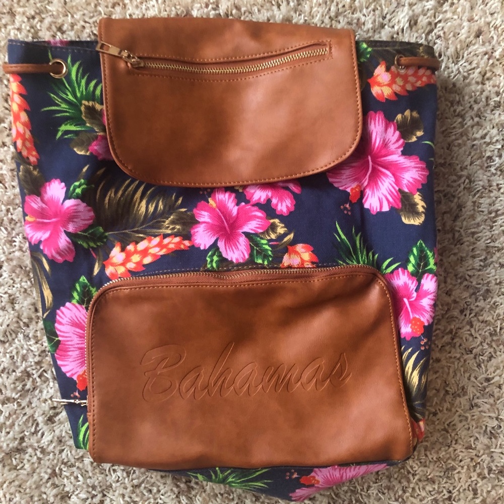 Floral print Bahamas bag